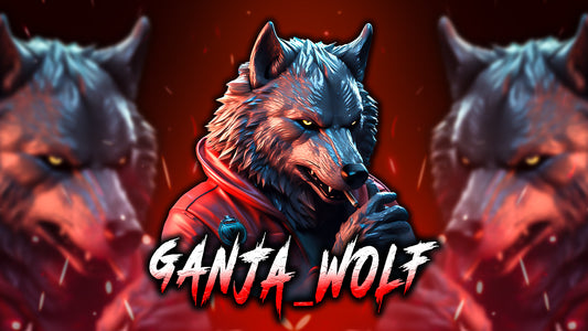 Wolf Smoking 3D Logo